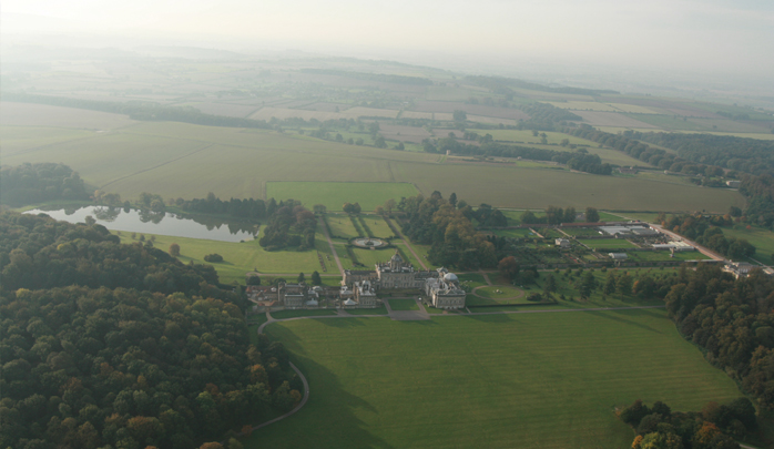 Drift slowly past the 18th century Castle Howard estate on a balloon ride in Yorkshire and get some great aerial views. On a balloon ride you can appreciate the setting of the main buildings in the rolling countryside of the surrounding Hawardian Hills and why the site has been such a popular site for filming work.