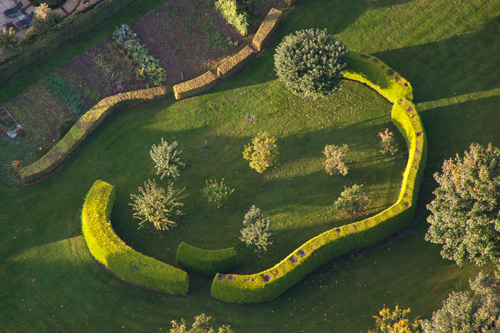 When the balloon travels closer to the ground you can admire peoples work on their gardens as well as houses.