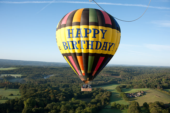 Happy Birthday Balloon flights