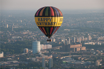 Happy Birthday Balloon Flight over London